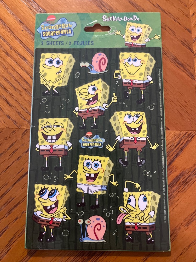 Vintage 2002 Spongebob Squarepants Stickers