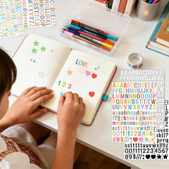 Letter Stickers 0.5 Inch,4920 Pcs 30 Sheets 1/2 Inch Small Alphabet Stickers,Sel