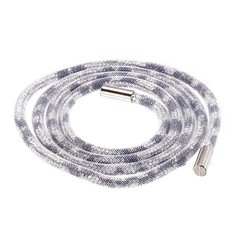 6mm x 120cm Rhinestone Rope Crystal Rope White Mesh Black White Diamond