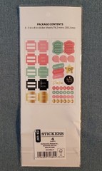 Pen+Gear 4 Sticker Sheets(3 in x 8 in/76.2 mm x 203.2 mm) 2 Different Styles|NEW