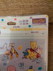 Vtg Winnie Pooh Stickers Lot Sandylion Hallmark Disney Scrapbook 2 Sealed Packs