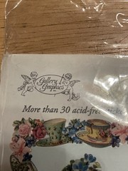 VINTAGE Gallery Graphics Tea Pots And Tea Cups 30 Piece Sticker Sheet Set New