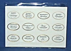 Anna Griffin Mini Sentiments Sticker Holiday Themed 72 pc 6 sheets Free Ship New