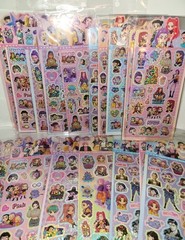 Kpop Stickers 5 Sheets! Over 100 pc Hunter Character Demon Crafting Glitter