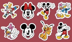 日本国内発送限定 Disney Mickey & Friends Sticker Random Design — Set of 5