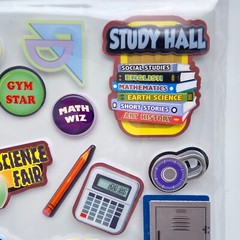 Jr High Science Fair Math Honors Gym Backpack Locker Padlock Scrapbook Stickers