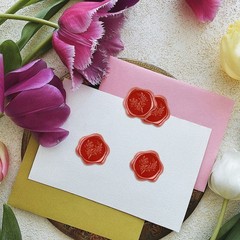 20Pcs Leaf Wax Seal Stickers, Envelope Self Adhesive for Wedding Party Birthday