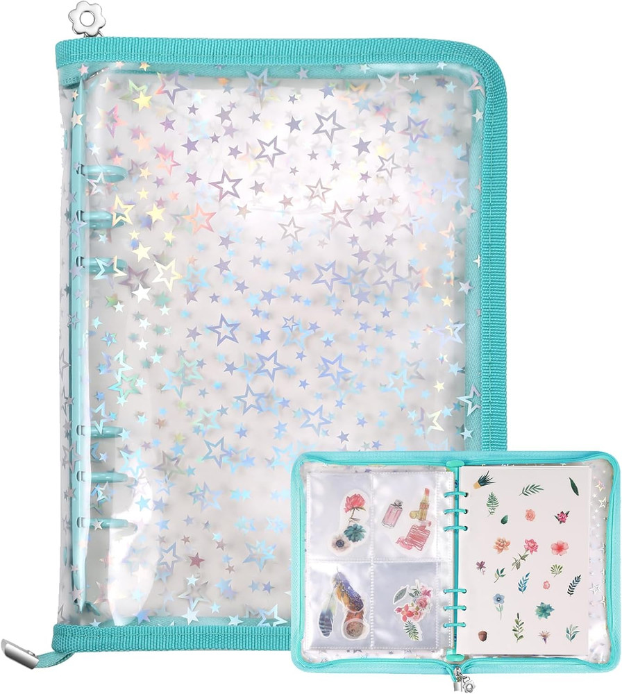 4 in 1 Sticker Storage Organizer, Binder with Storage Sleeves and Release Paper,