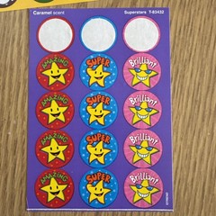 LOT of 20 Vintage TREND Scratch & Sniff Sticker Sheets & Purple Ladybug Stickers