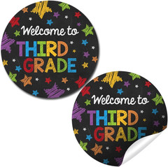 Back to School Stickers for Kids Chalkboard Welcome to Kindergarten 40 Pack