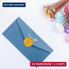 500 Smiley Thank You Stickers, 1 Inch Self-Adhesive Stickers for Envelopes, Holi