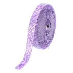 Self Adhesive Rhinestone Strips 3 Yards 0.4 Inch for Craft,Light Purple AB