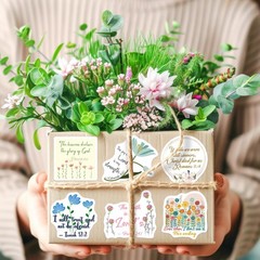 200 Pcs Inspirational Bible Verse Stickers for Water Bottle Scrapbook Laptop