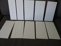 Chipboard Alphabet Letters & Numbers Complete Set H8″ + Chipboard Accents 5lbs