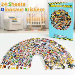 400+ Cars and Truck Stickers for Kids, 24 Sheets Construction Birthday Party Fav