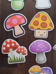 STICKERS x 10 MUSHROOM Large Vinyl Stickers MU3