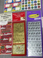 NOS Sticker King Vintage Prism Stickers Gift Tag Scrapbooking 48 Pack Lot NEW
