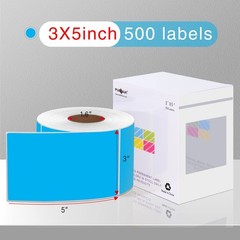 5 X 3 Inch Permanent Rectangle Color Coding Stickers, 500PCS Square Moving In…