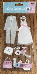 RARE Jolees Flower Girl Pillow Ring Bearer Boy Wedding Gloves Tux Dress Stickers