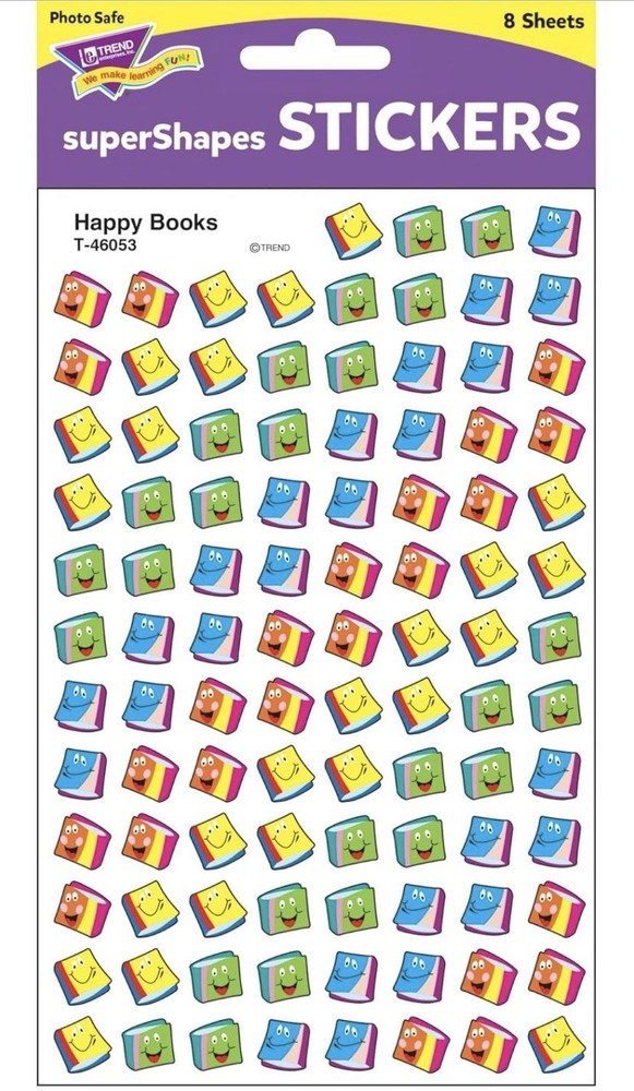 Happy Books! – Classroom Incentives Stickers