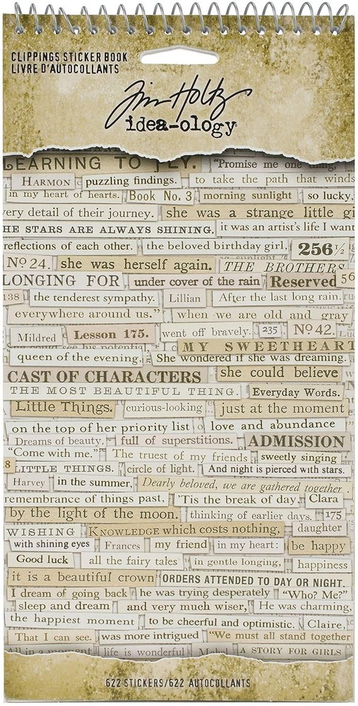 Tim Holtz Idea-ology STICKER BOOK IDEA-O CLIPPINGS