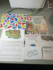 Dinosaur Stickers Vintage 1990s Highlights Reading Book Club 8×11″ 90s