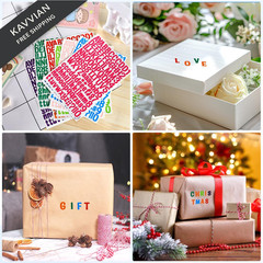 1512 Letter Stickers, 12 Sheets Alphabet 11.4 x 8.26 inches, Multi Color