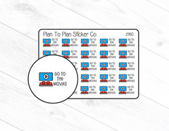 2980~~Go To The Movies Planner Stickers.