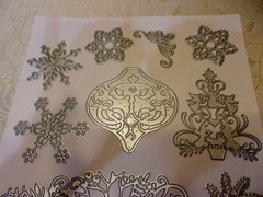 Christmas Holiday Design Set of Metal Die Cuts- Filigree- Crafting