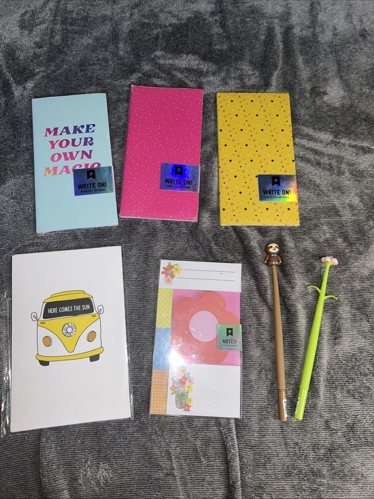 Pipsticks Stationary Lot! Brand New!! Sticky Note Pens Card Travelers Notebook
