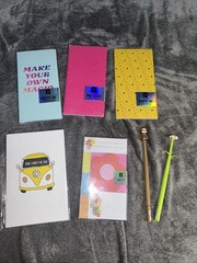 Pipsticks Stationary Lot! Brand New!! Sticky Note Pens Card Travelers Notebook