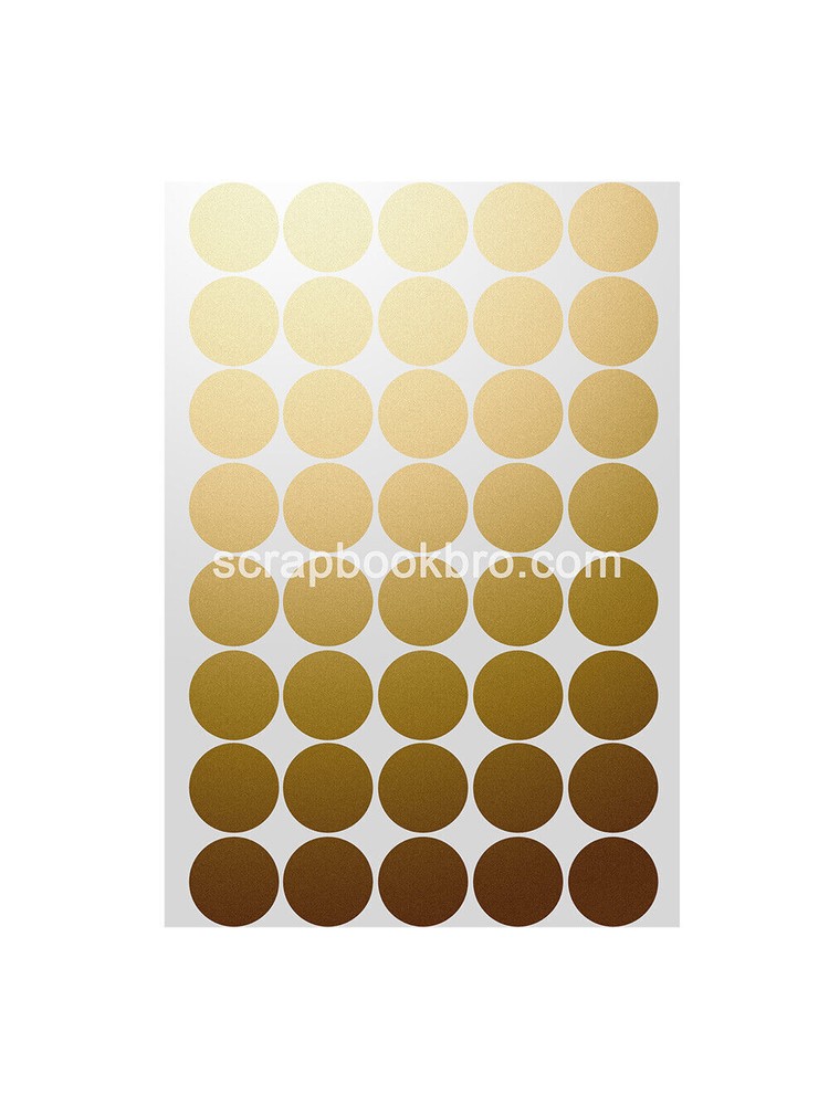 25mm Gold Sticker Dots Adhesive Round Labels Circular Spot Scrapbook