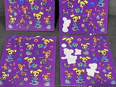 Vintage Lisa Frank Stickers Rainbow Colorful Lot Sporty Girls Soccer Ice Skate
