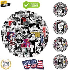 50Pcs Manga Tomie Stickers Mixed Pack,Junji Ito Cartoon Characters Stickers M…
