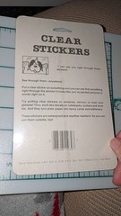 Vintage Stickers BJ Decal Specialties Clear See Through Lips Pucker Up New Pack