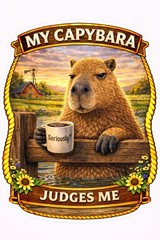 Funny Capybara Sticker Pack | Meme Vinyl Decals (12pc)