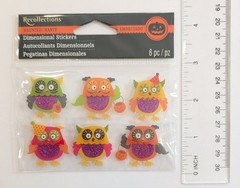 Cute Halloween Trick Or Treat Owls Scrapbooking Stickers by Recollections