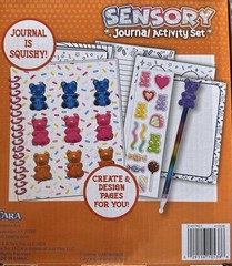 Gummy Bear Squishy Fidget Toy Notebook Journal Pen Topper Stickers Kids Sensory