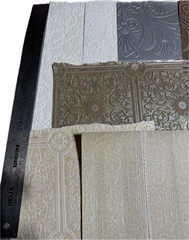 Vtg. Textured Wallpaper Samples from Sample Book, Ethan Allen (10 Pieces) Set 9