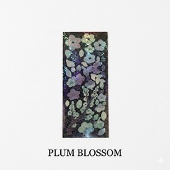 MUZ:S K-Heritage Holographic Mother of Pearl Sticker Set – Plum Peony Tiger