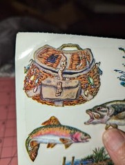 PSX Designs Stickers gone fishing 2 sheets (1 partial)