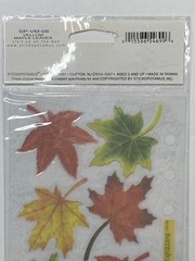 Vintage Thanksgiving Stickers Turkey Pilgram Fall Leaves Traditions Scrapbooking