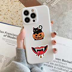 100PCS Happy Halloween Stickers for Kids – Holographic Ghost Pumpkin Theme St…