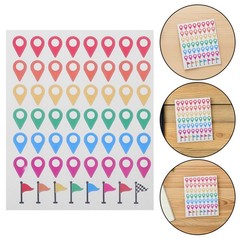 336 Pcs Self Adhesive Label Sticker Color Positioning Stickers Geographical