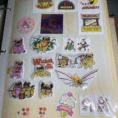 2500+ Stickers Vintage 80s Puff Scratch N Sniff Binder 48 Pages Front & Back 🔥