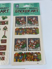 5 Loew-Cornell Sticker Sheets Art Christmas Gardening Fruit Scrapbook NEW