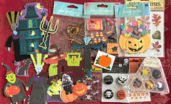 #648 – HALLOWEEN 3D FLAT EMBELLISHMENT & STICKER LOT BRADS – SOOO CUTE