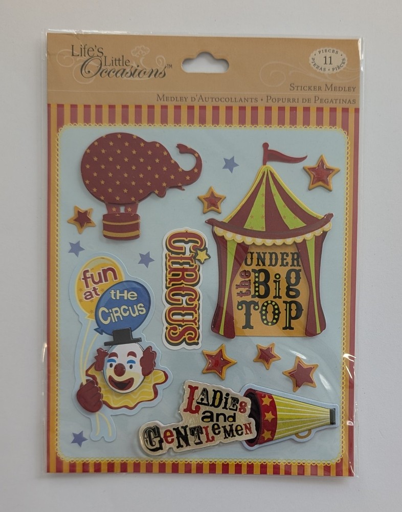 Circus Under The Big Top Scrapbooking Stickers By Life’s Little Occasions