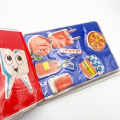 Vintage 1983 Small World Greetings Puffy Small Sticker Book w/ Stickers
