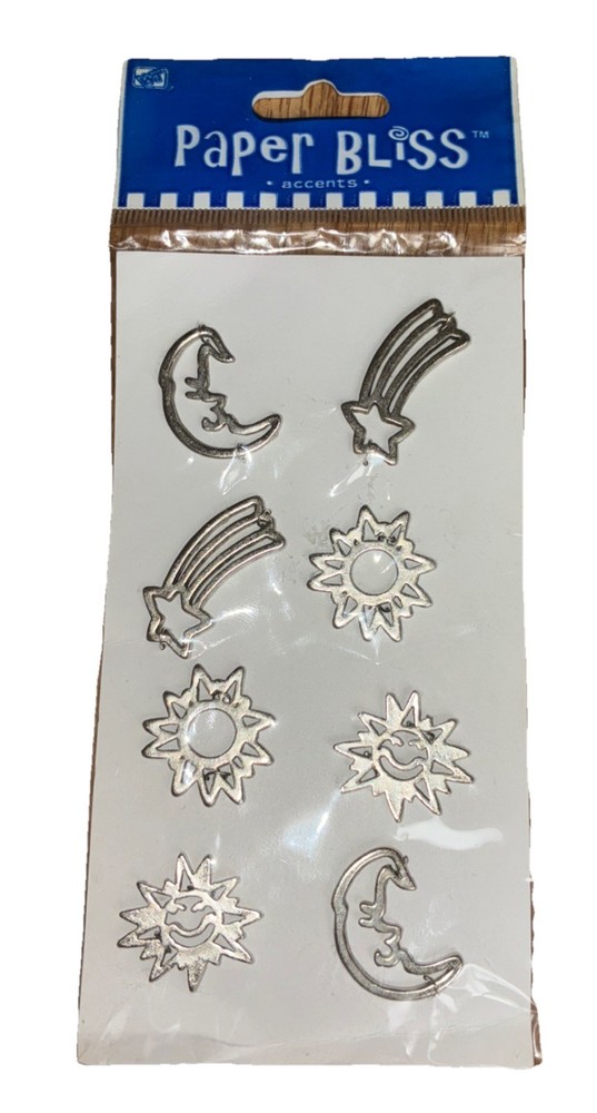 Paper Bliss Celestial Metal Accents Scrapbook Decor Vintage 2003 NEW